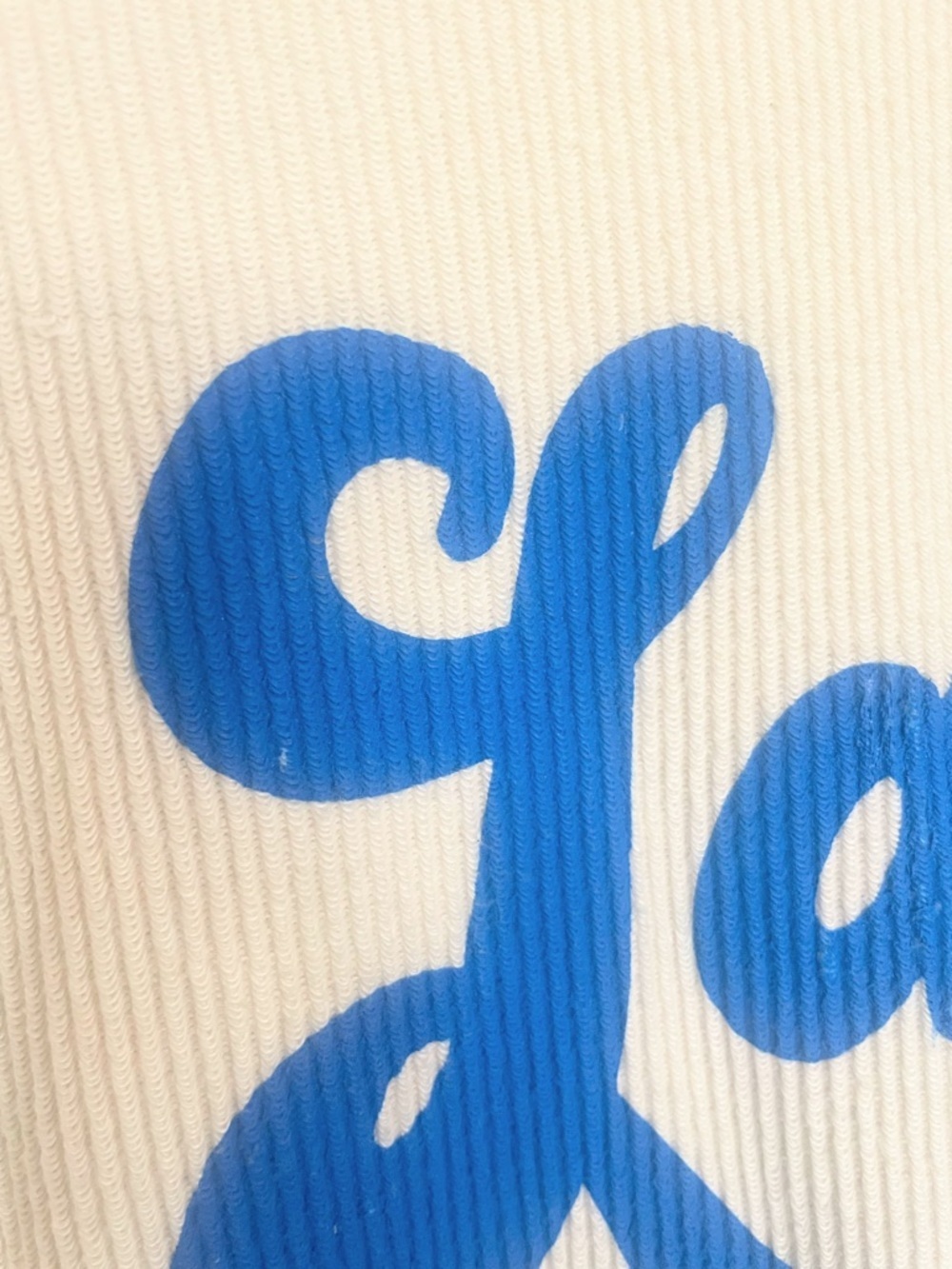 Lake Graphic Sweatshirt Medium Coastal Cottagecore Blue White Pullover - Picture 5 of 8